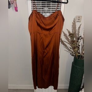 Abercrombie silk midi dress